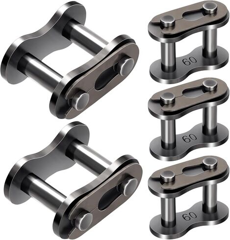 10 عبوات #50 وصلة توصيل سلسلة دوارة، وصلات سلسلة صناعية شديدة التحمل من الفولاذ الكربوني، وصلة موصل رئيسية للدراجات النارية والدراجات الزراعية ومزيل الثلج in Kuwait