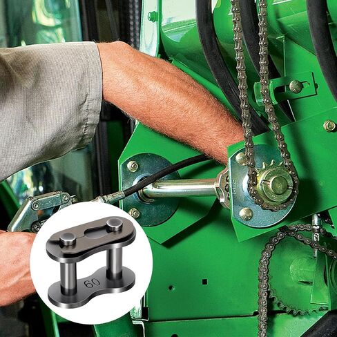 10 عبوات #50 وصلة توصيل سلسلة دوارة، وصلات سلسلة صناعية شديدة التحمل من الفولاذ الكربوني، وصلة موصل رئيسية للدراجات النارية والدراجات الزراعية ومزيل الثلج in Kuwait