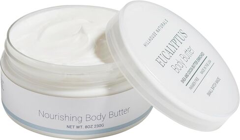 Hillhouse Naturals Body Butter – Ultra-Moisturizing, Renewing, Smoothing Scented Body Cream - Deep Hydration For Dry Skin Repair - Made With Natural Ingredients – 8oz (Cashmere) in Saudi Arabia