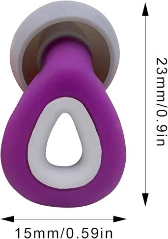 Ear Plugs for Sleeping Noise Cancelling, 1 Pair Ear Plugs for Sleeping Concert Ear Plugs Swimming Ear Plugs Silicone Ear Plugs for Swimming,Sleeping,Concert & 35dB Kids and Adults (Purple, One Size) in Saudi Arabia