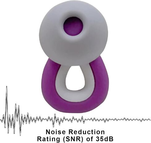 Ear Plugs for Sleeping Noise Cancelling, 1 Pair Ear Plugs for Sleeping Concert Ear Plugs Swimming Ear Plugs Silicone Ear Plugs for Swimming,Sleeping,Concert & 35dB Kids and Adults (Purple, One Size) in Saudi Arabia