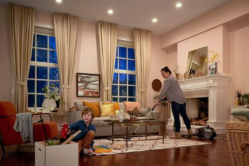Philips LED Philips 457010 9w BR40 LED Dimmable Flood Soft White Bulb-65w equiv, 1 Count (Pack of 1) in Saudi Arabia