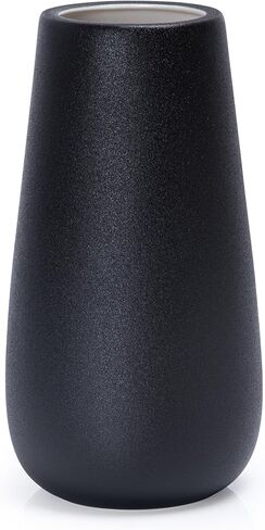 D'vine Dev 12 Inch Raven Grain Elegant Oval Ceramic Vase for Flowers, Home Décor Vase with Design Box, VS-LD-C-3 in Saudi Arabia
