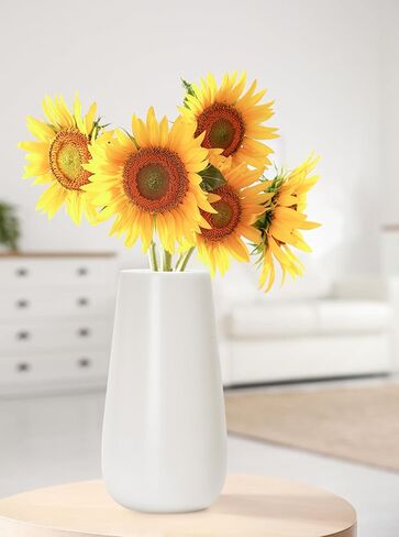 D'vine Dev 12 Inch Raven Grain Elegant Oval Ceramic Vase for Flowers, Home Décor Vase with Design Box, VS-LD-C-3 in Saudi Arabia