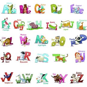 ملصقات حائط ملونة على شكل أبجدية ABC، حروف قابلة للإزالة وقشرها وعصا، شارات جدارية للأطفال في غرفة نوم الحضانة وديكور الفصول الدراسية