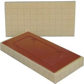 7" x 14" Yellow Slitted Wall Sponge Raimondi Pedalo