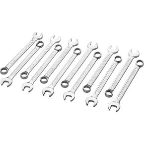 Jetech 9/16 Inch Combination Wrench (12 Pack) - Industrial Grade Spanners with 12-Point Design,15-Degree Offset,Made with Durable Chrome Vanadium Steel in Sand Blasted Finish,Forged, Heat-Treated, SAE