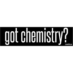 EvolveFISH Got Chemistry Bumper Sticker - [11" x 3"]