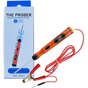 Test Light with Voltage Display and Digital Led Light 5-30v Test Pen,Electrical Tester Pen with Alligator Clip,Probes and Replaceable12v5w Bulb,for Truck/Automotive Voltage Circuit Fuse Tester
