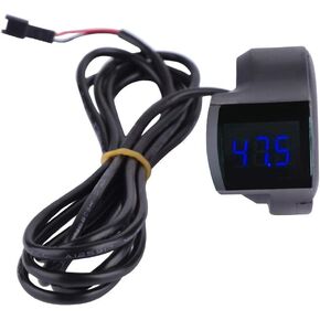 E-bike Thumb Accelerator Shifter Accelerator with Voltage Display for Scooter Electric Bike Ebike Voltmeter 48V 1Bicycle Voltage Display