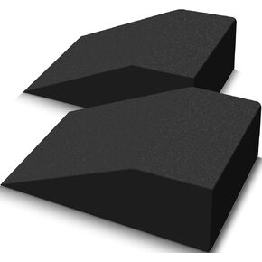 2 Pack Squat Wedge Blocks, Supportive Foot Wrist Exercise Wedge Blocks for Squat,Yoga, Pushup, Balance, Stretch, Strength, Pilate, Plank, Physical Therapy, EVA Riser Block for Men Women