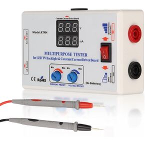LED Light TV Backlight Tester, KT4H LED Strip Lamp Beads Repair Testing Tool Output 0-300V 150mA, Constant Current Board Tester for All LED Lights Repair, with Meter Pens
