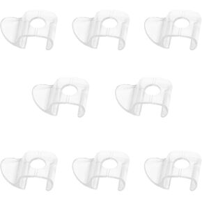 8PCS Cordless Honeycomb Shade Lift Handles，Cordless Pleated Window Shades Handle，Clear Blind Cordless Handles，for Cordless Blinds Bottom Rail，Handles Lifting Clamp Pull for Shades Bottom Rail Or Rod