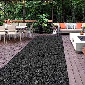 koloko 2ft x 6ft Artificial Grass Runner Rug with Non-Slip Rubber Backing Outdoor Indoor Area Rugs Carpet for Garden Backyard Patio Balcony Hallway Entryway (Custom Sizes)