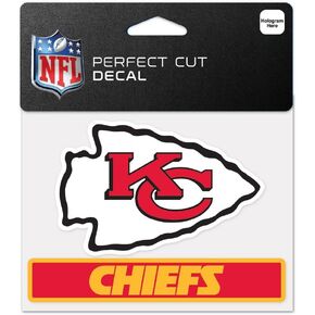 NFL Kansas City Chiefs WCR47953014 Perfect Cut Color Decal, 4.5" x 5.75"