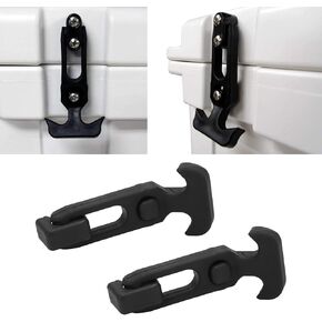 Rubber Flexible T-Handle Hasp Draw Latch for Tool Box, Cooler, Golf Cart or Engineering Machine Hood Elastic Shock Absorption Buckle Thermos Toolbox Buckle
