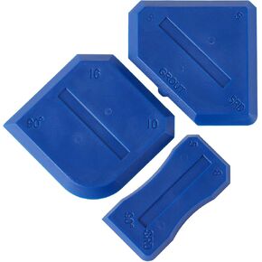 Silicone Caulking Tools Compatible with Sealant Grout Finishing Sealing 3 Pieces Blue Caulk Tool Kit Caulking Finishing Tools