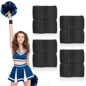 ShinyRelief 2 Pairs Cheer Wrist Brace Adjustable Gymnastics Cheerleading Wrist Support Multi Functional Wrist Straps for Women Men Cheerleaders Gymnastics Fitness Weightlifting
