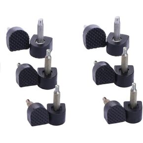 6 Pairs Heel Cap Durable U-shape High Heel Tips Replacement Protectors Shoe Repair Tip Taps Shoes Dowels Non-slip Durable Reduce Noise Size 8mm 9mm 10mm (Black)