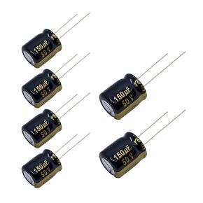 Replacement for 6 pcs Panasonic FM Series Capacitors 50V 150uf Low ESR Impedance 105°C