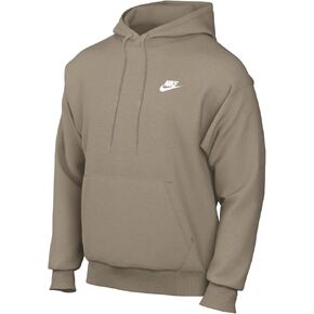 NIKE Mens CLUB HOODIE Pull Over BB Mens BV2654-247 (KHAKI/KHAKI/WHITE), Size M