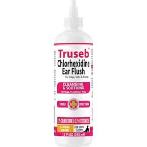 Truseb Topical for Dogs, Cats and Horses - with Aloe for Cleansing (Ketoconazole & Chlorhexidine Wipes, 100 Count)