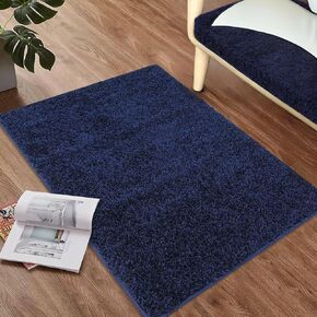 Zacoo Modern Area Rug Runner 2x6 Soft Shag Hallway Runner Soft Shaggy Bedside Kitchen Runner Plush Thick Carpet Non Slip Non Shedding Home Decor Mat for Entryway Living Room Nursery Solid Rugs,Natural