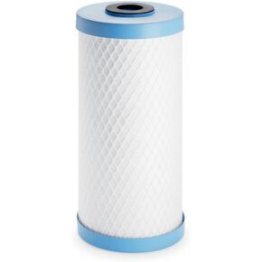 Pentair OMNIFilter CB6 Carbon Water Filter, 10" Whole House Heavy Duty Carbon Block Taste & Odor Replacement Filter Cartridge, 10" x 4.5", 1 Micron, Blue