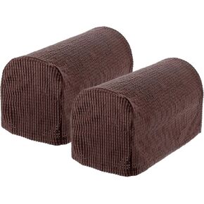 uxcell Stretch Armrest Covers Armchair Anti-Slip for Chairs Sofas Couch Arm Covers Recliner Sofa Navy Blue 2 Pcs