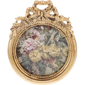 ABOOFAN European Retro Bow Photo Frame Vintage Frame Family Picture Frame Unique Picture Frames Picture Frame Kit Vintage Gold Frame Diy Photo Ornaments Antique Frames Bulk Resin Souvenir