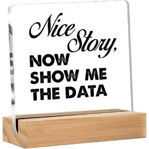 GTGIC Decorative Sign - Data Scientist Gift - Acrylic Sign for Office Desk - 4 x 4 Inches