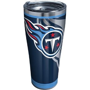 Tervis Triple Walled NFL Tennessee Titans Insulated Tumbler Cup Keeps Drinks Cold & Hot, 30oz - Stainless Steel, Rush