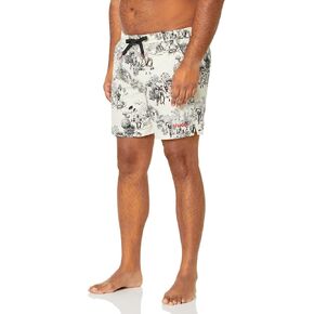 HUGO Men's Standard Modern Toile Swim Trunks