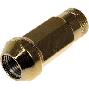 Dorman 713-285K Gold Open End Knurled Wheel Nuts Compatible with Select Models, 20 Pack