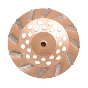GXYWADY Premium 7 Inch Turbo Diamond Cup Grinding Wheel with 5/8-11 Arbor Professional Grade 12-Segments Cutting Wheel for Precision and Durability
