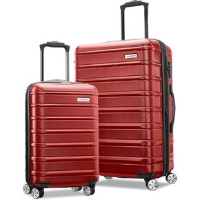 Samsonite Omni 2 Hardside Expandable Luggage with Spinner Wheels, Nature Merlot, 2-Piece Set (Carry-on/Large)