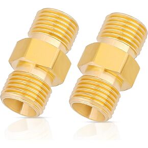 2PCS Welding Hose Coupler Adapter Set Torch Hose Repair Kit 9/16"-18 LH&RH for Oxygen Acetylene Twin Hose