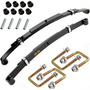 Roykaw EZGO TXT golf cart heavy duty rear leaf spring kit with bushings for EZGO TXT 1994-2013 OEM# 70247-G01/70474-G01/70505-G01-3-Leaf Spring Kit