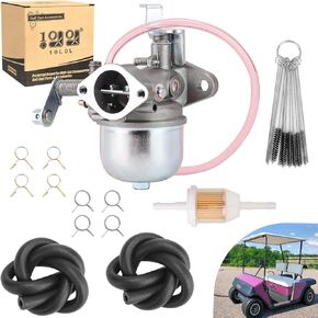 10L0L Carburetor Kit for EZGO Marathon 2-stroke Gas 1981-1987, Replace OEM 18342-G1 20071-G1 26645-G01 17563 18342G1 20071G1 26645G01