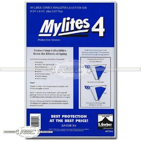 4 - 50 Large Protective Sleeves for Comics, Magazines, & Letter Size in Saudi Arabia