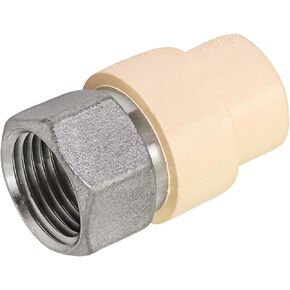 TTDQG300 Female x CPVC Adapter Transition Pipe Fitting; Durable Over Molded One-Piece Design; 1 in Stainless Steel
