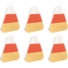 Halloween Decorations Indoor for Home - 6 Pcs Wooden Candy Corn Signs Table Centerpieces - Farmhouse Rustic Halloween Tiered Tray Decor for Home Office Room Table