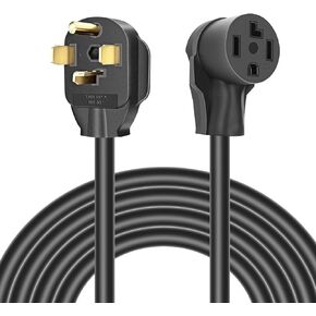 Dryer Extension Cord 4 Prong, 30 Amp NEMA 14-30P to 14-30R Extension Cord for Dryer Power Extension and EV Charging, 125V/250V, 10 Feet