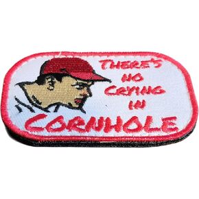 Funny Cornhole Patch No Crying in Cornhole Add Some Funny Patches to Your Bag Backpack case Carrier hat Clothing etc with This Great Patch Great Gift for Any Bag toss Player