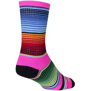 SockGuy, Siesta, Crew Sock, Sporty and Stylish, 6 Inches - Small/Medium