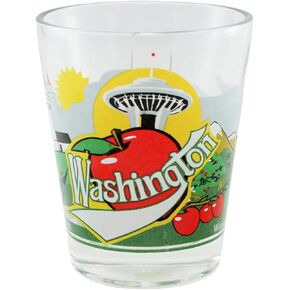 Washington State 3 View Shot Glass