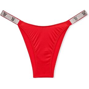 Victoria's Secret Smooth Brazilian Panty, Underwear for Women, Very Sexy Collection, Red Lace (M)