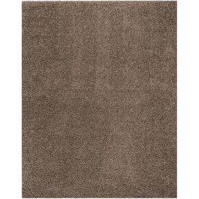 SAFAVIEH Athens Shag Collection Area Rug - 10' x 14', Taupe, Non-Shedding & Easy Care, 1.5-inch Thick Ideal for High Traffic Areas in Living Room, Bedroom (SGA119T)