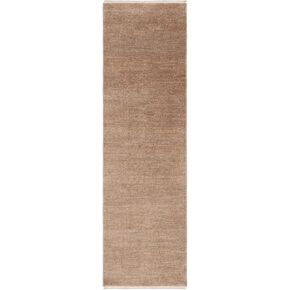 SAFAVIEH Lasa Collection Runner Rug - 2'3" x 8', Rust & Copper, Solid Fringe Design, Non-Shedding & Easy Care, Ideal for High Traffic Areas in Living Room, Bedroom (LAS108P)