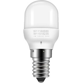 W11518235 W11160686 Refrigerator LED Lamp Light Bulb Compatible with Whirl-Pool Ken-More Freezer Bulb 120V 2W Replaces W10473925 W10574850 AP7014645 PS16555179-1 Pack